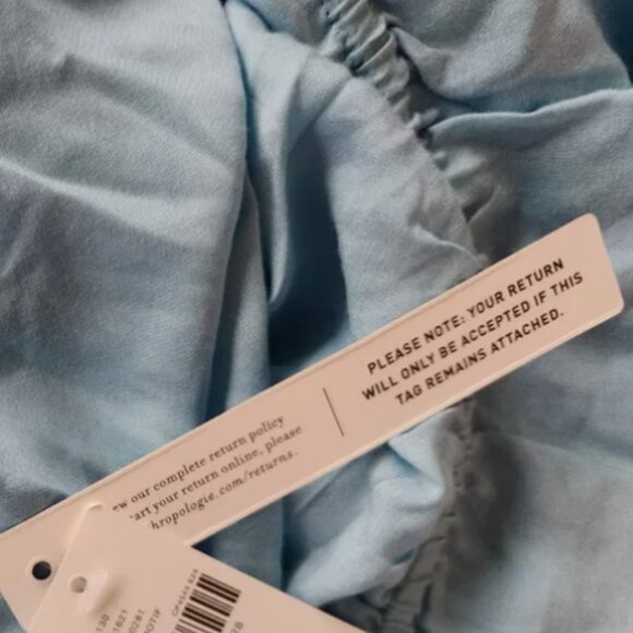 Brand New By Anthropologie Long-Sleeve Backless Sheer Ruffle Mini Dress - Picture 9 of 12